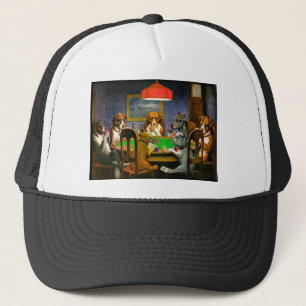 Casquette Destin d'humour de cartes de tisonnier d'animaux
