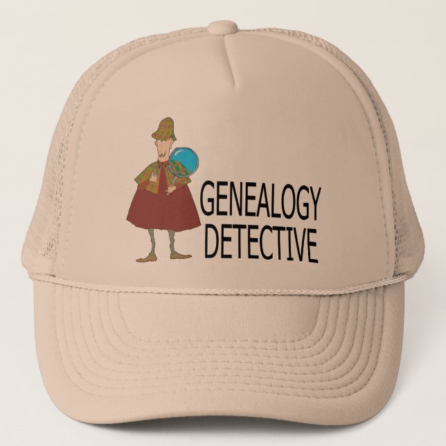 Casquette Détective de généalogie (Devant)