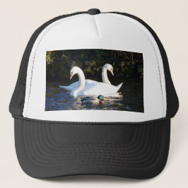 Casquette Deux cygnes et un canard