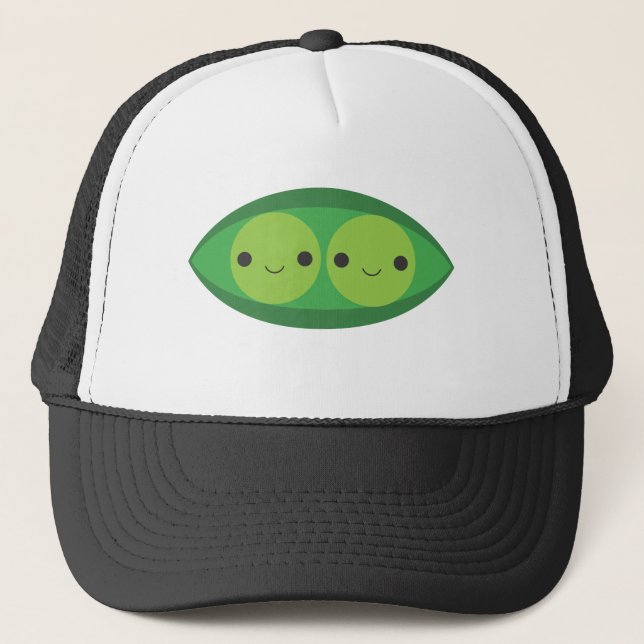 Casquette Deux pois dans une cosse (Devant)