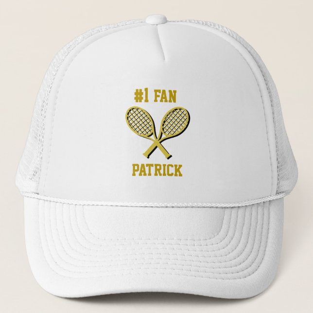 Casquette Deux raquettes de tennis d'or #1 Ventilateur sport (Devant)