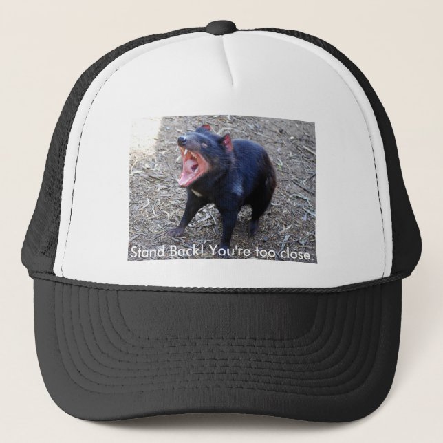 Casquette Diable tasmanien h--  Reculez ! Vous êtes trop (Devant)