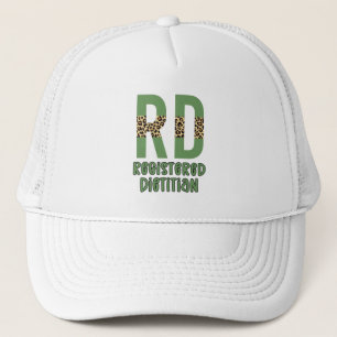 Casquette Diététiste enregistrée Cheetah imprimer Dons RD