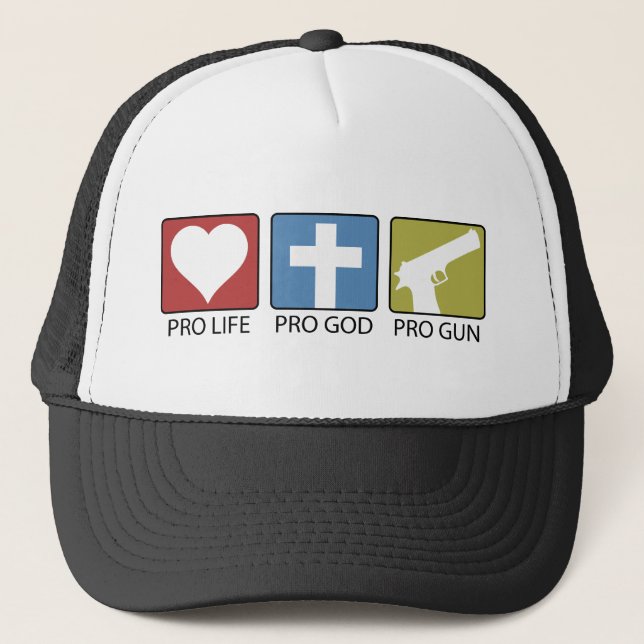 Casquette Dieu anti-avortement et pro, pro arme à feu (Devant)