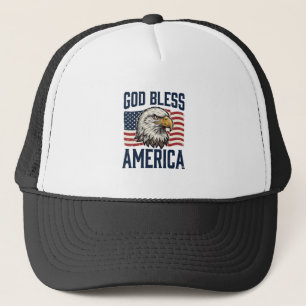 Casquette Dieu bénisse l'Amérique Aigle Patriotique Vector D