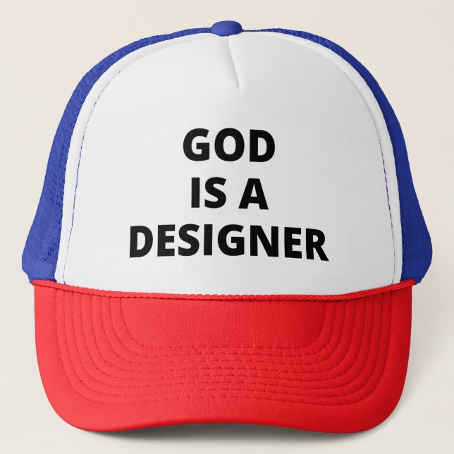 Casquette Dieu est un concepteur (Devant)
