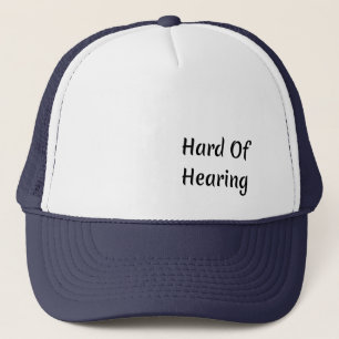Casquette Difficile à entendre