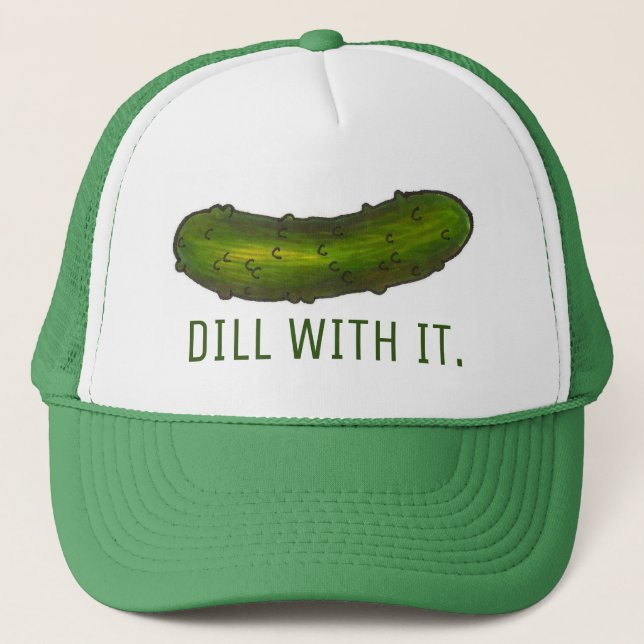 Casquette Dill (Deal Avec It Green Funny Sour Deli Pickle (Devant)