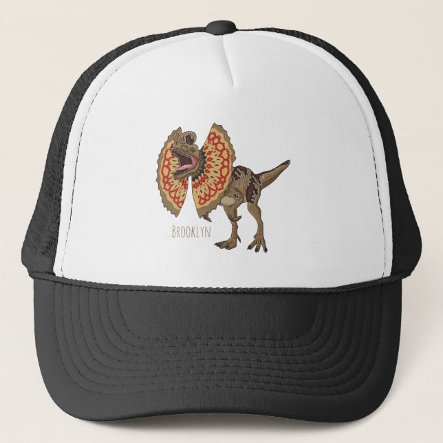 Casquette Dilophosaurus dessin animé (Devant)