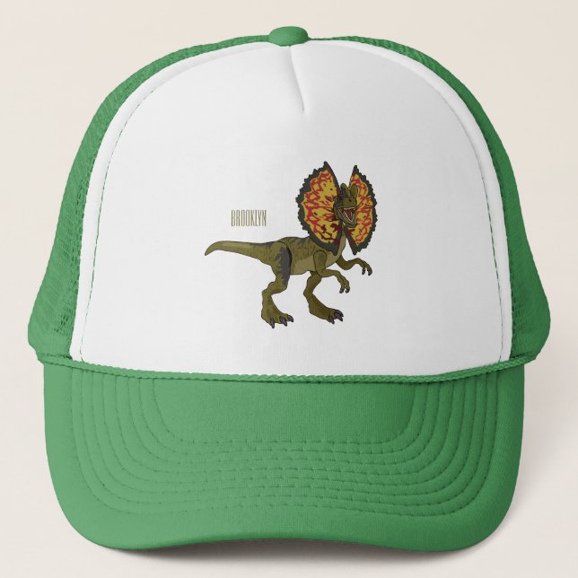 Casquette Dilophosaurus dessin animé (Devant)
