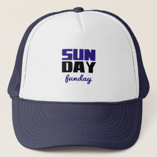 Casquette Dimanche Fun (bleu)
