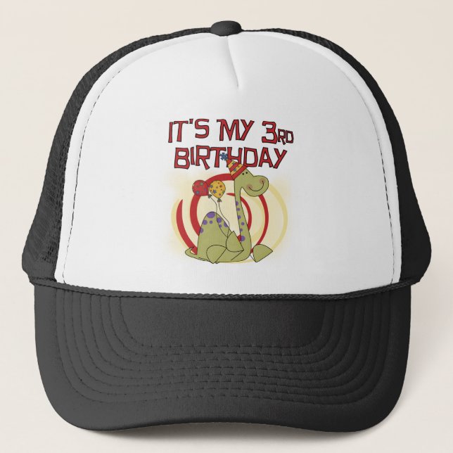 Casquette Dinosaur 3ème Anniversaire Tshirts et cadeaux (Devant)