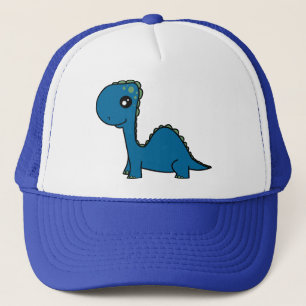 Casquette Dinosaure mignon de bébé bleu