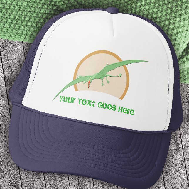 Casquette Dinosaure volant de Ptérosactyle vert personnalisé (Créateur téléchargé)