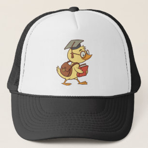 Casquette Diplôme d'étudiant en canard à dessin intelligent