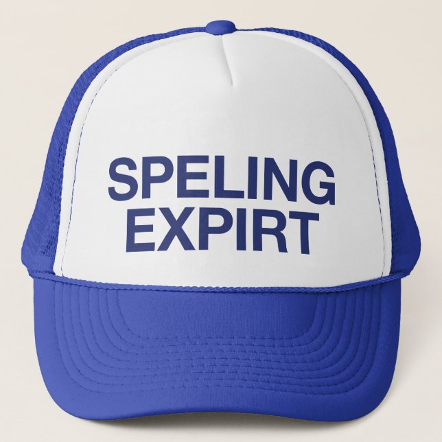 Casquette DIRE EXPIRT fun slogan camionneur chapeau (Devant)