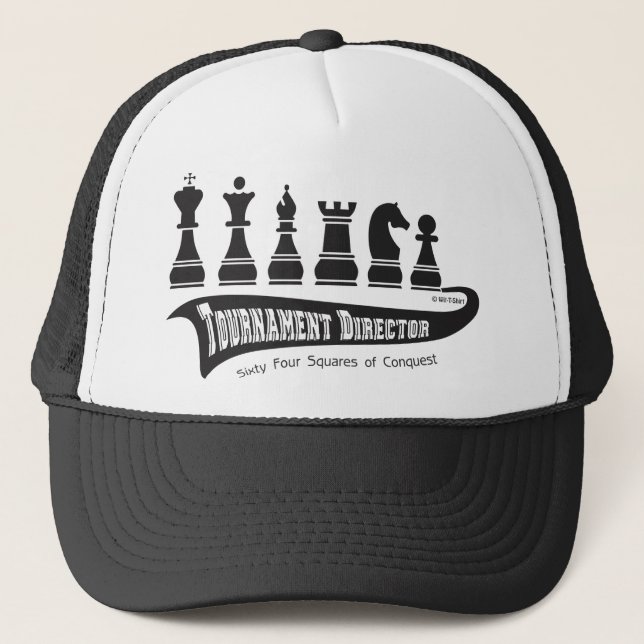 Casquette Directeur de tournoi, échecs de sport (Devant)