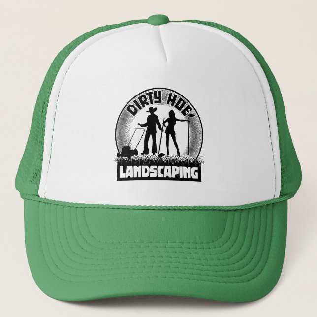 Casquette Dirty Hoe Landscaping - drôle de soupe (Devant)