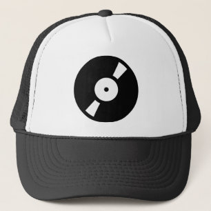 Casquette disque vinyle rétro