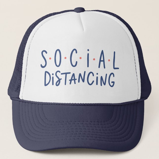 Casquette Distances sociales (Devant)
