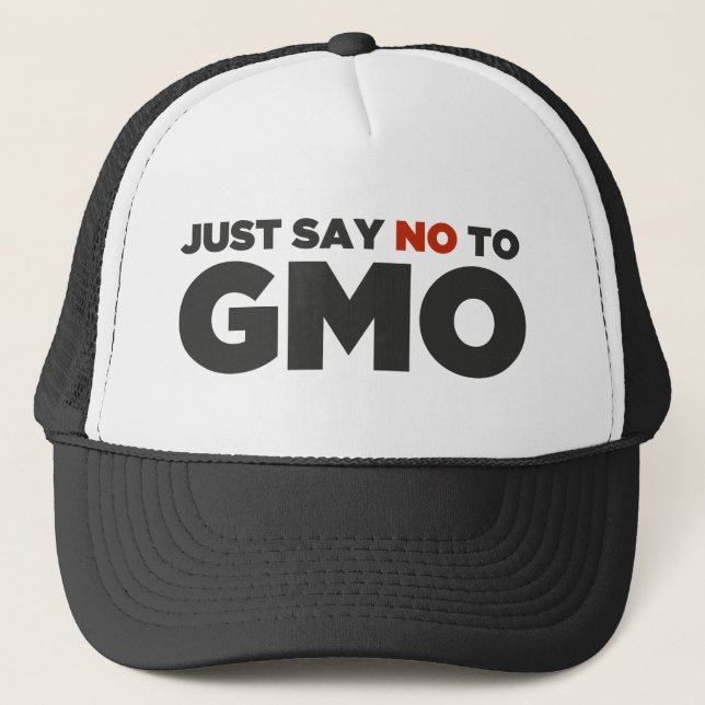 Casquette Dites juste non à GMO (Devant)