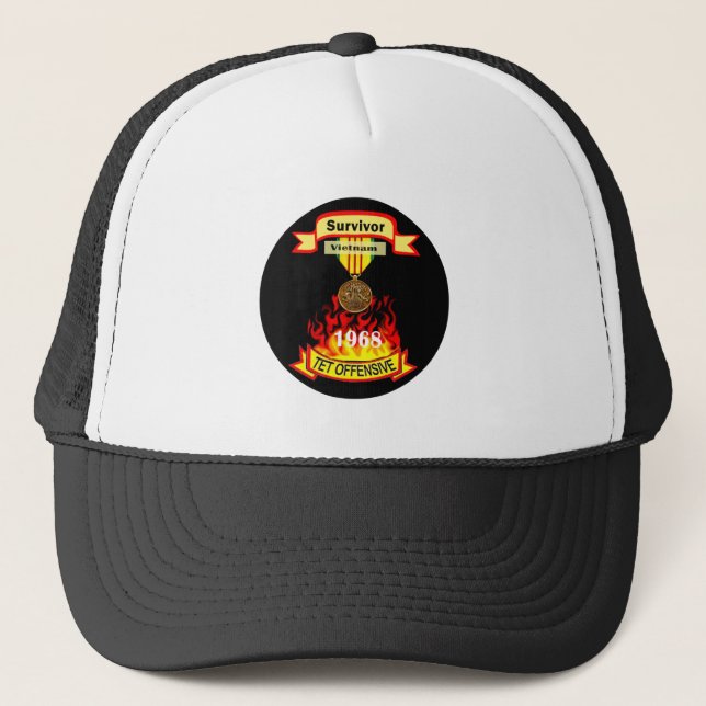 Casquette d'offensive du Vietnam Tet de survivant (Devant)