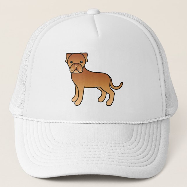 Casquette Dogue De Bordeaux Cute Dessin Chien (Devant)