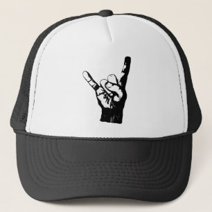 Casquette Doigts noirs et blancs frais de roche,