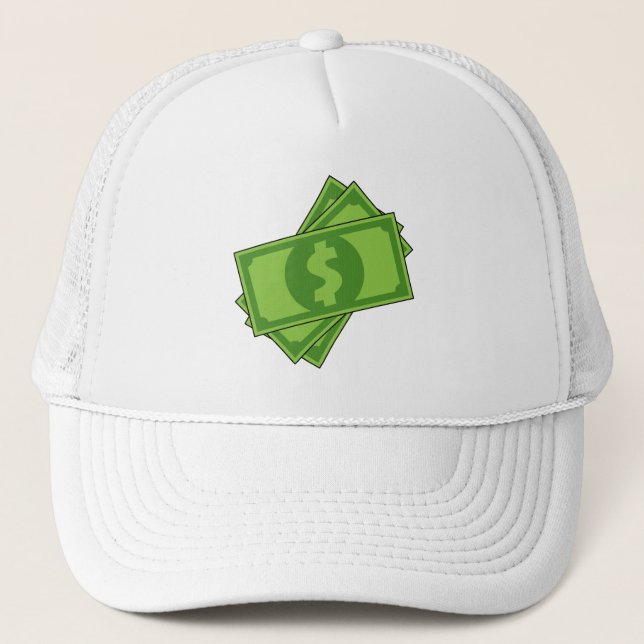 Casquette Dollar de l'argent du dessin (Devant)
