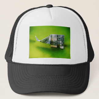 Casquette Dollar facture origami éléphant sur arrière - plan