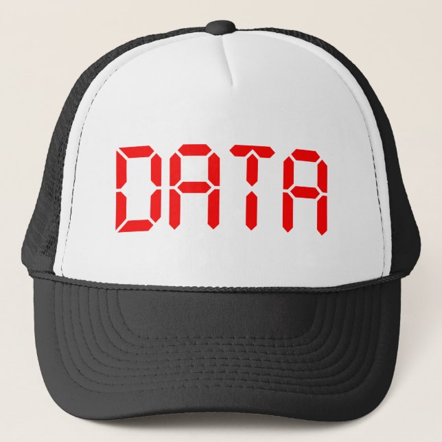 CASQUETTE DONNÉES NUMÉRIQUES (Devant)