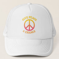 Casquette 'Donnez une chance à la paix'