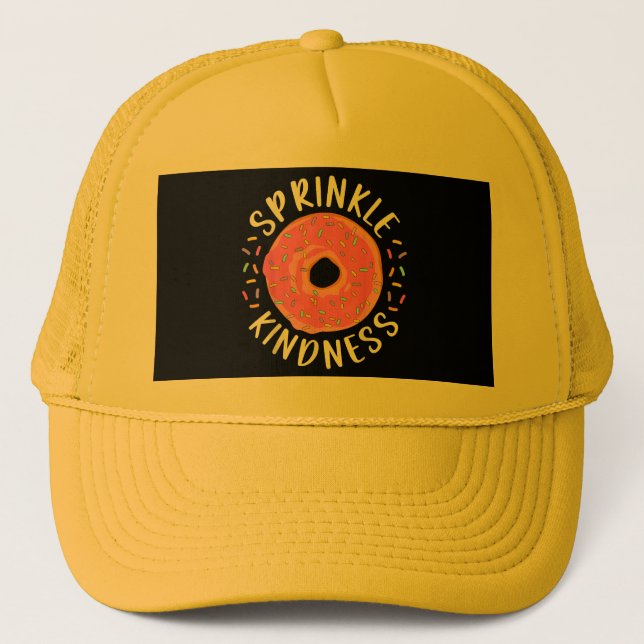 Casquette Donut Sprinkle Kindness Funny Girls Femmes Doughnu (Devant)