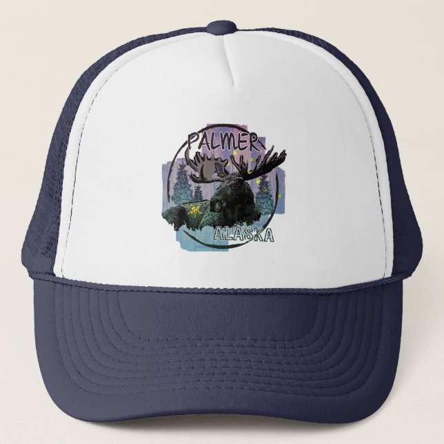 Casquette d'orignal rustique de Palmer Alaska (Devant)