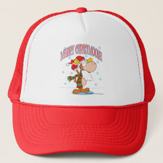 Casquette d'orignaux de Noël de bande dessinée