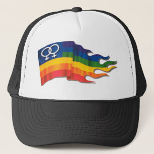 Casquette Double drapeau femelle de fierté