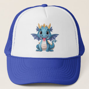 Casquette dragon bleu