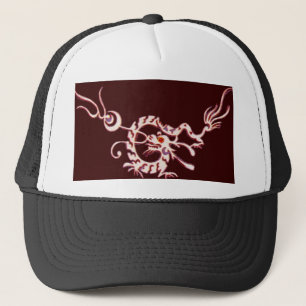 Casquette DRAGON DE MER RUBY, noir et blanc rouge