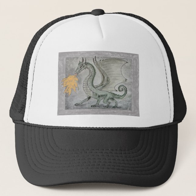 Casquette Dragon de respiration incendie (Devant)