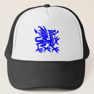Casquette Dragon héraldique 01 - Bleu