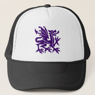 Casquette Dragon héraldique 01 - Violet profond