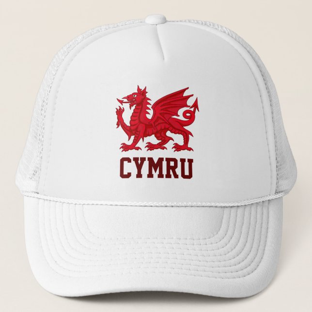 Casquette Dragon rouge de Galles (Y Ddraig Goch) (Devant)