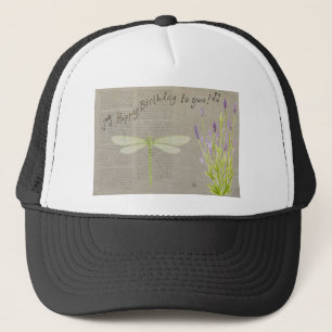 Casquette dragonfly happy birthday