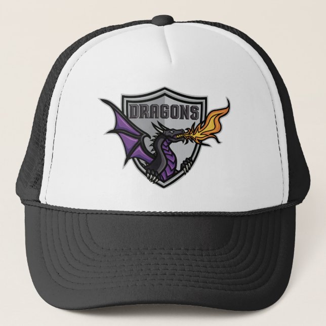 Casquette Dragons Hockey Logo Trucker Hat (Devant)