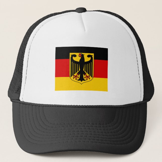 Casquette Drapeau allemand & Armoiries, supporters de Deutsc (Devant)
