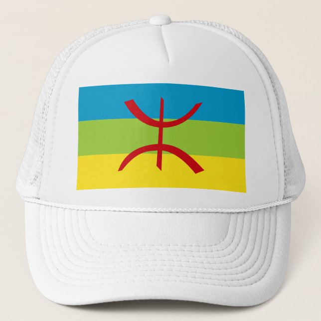 Casquette Drapeau Amazigh Drapeau Berber Drapeau Kabyles (Devant)