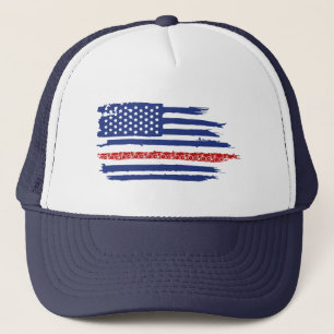 Casquette Drapeau américain à vélo