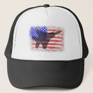 Casquette Drapeau Américain Avion Patriotique Force Aérienn