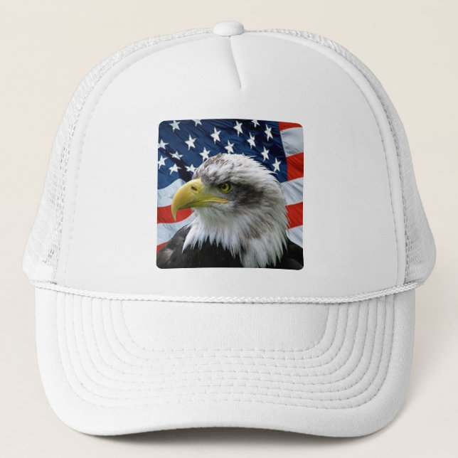 Casquette Drapeau américain Bald Eagle (Devant)