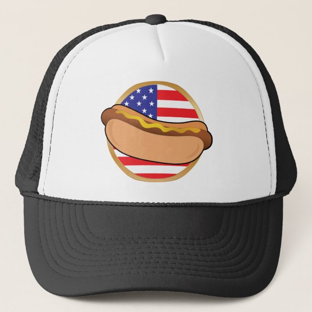 Casquette Drapeau américain de hot-dog (Devant)